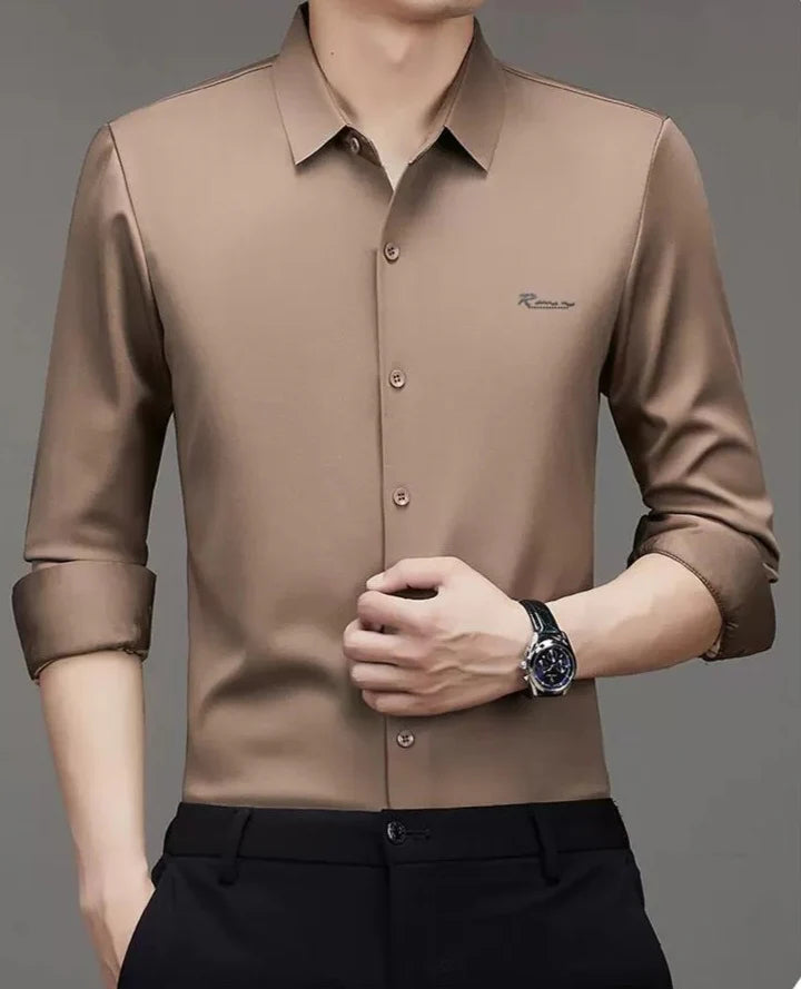 Premium Solid Slim-Fit Shirt for Men – Office, Party & Smart Casual Wear