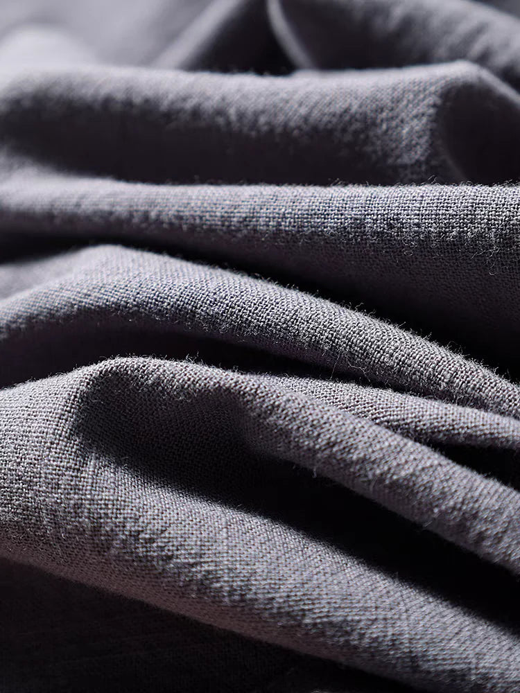 Premium Linen Blend Elastic Waist Casual Pants – Soft, Breathable & Comfortable Fit