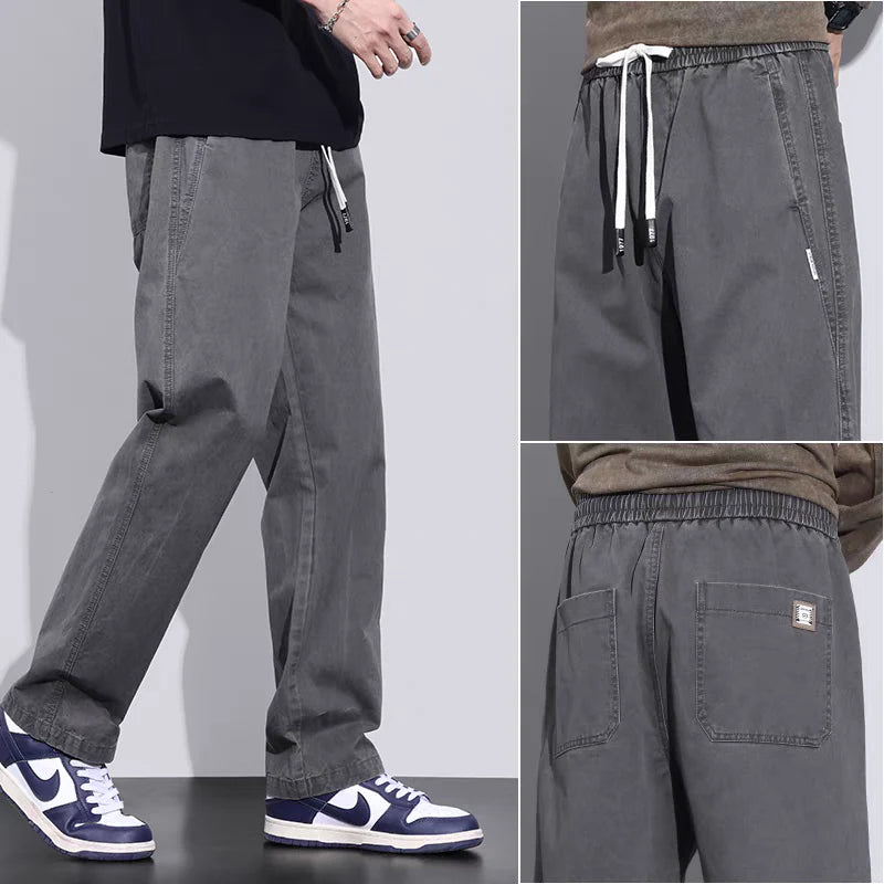Premium Cotton Linen Relaxed Fit Drawstring Pants – Casual & Daily Wear