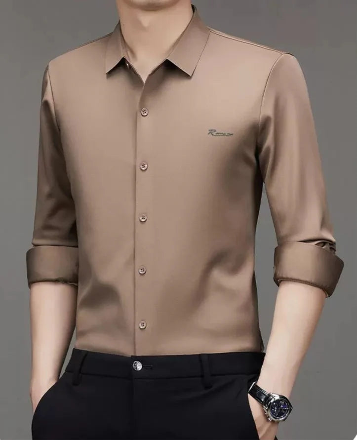 Premium Solid Slim-Fit Shirt for Men – Office, Party & Smart Casual Wear
