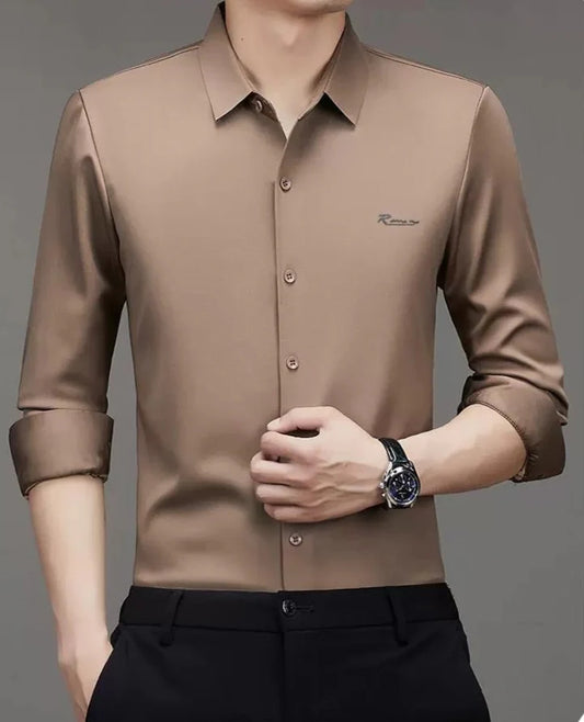 Premium Solid Slim-Fit Shirt for Men – Office, Party & Smart Casual Wear