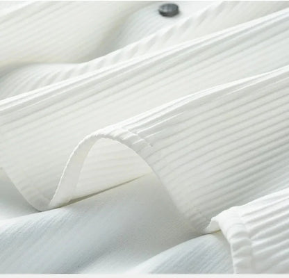 Premium Ribbed Texture Short Sleeve Shirt – Stretchable Casual & Office Wear