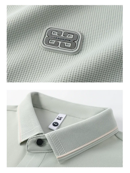 Minimalist Polo Shirt – Solid Color Short Sleeve Smart Casual Top