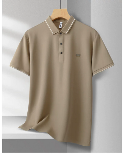Minimalist Polo Shirt – Solid Color Short Sleeve Smart Casual Top