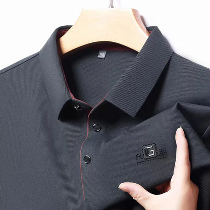 Long Sleeve Polo Shirt – Premium Minimalist Button Collar Top