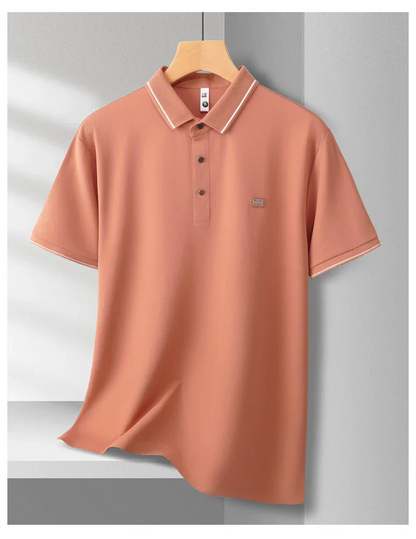 Minimalist Polo Shirt – Solid Color Short Sleeve Smart Casual Top