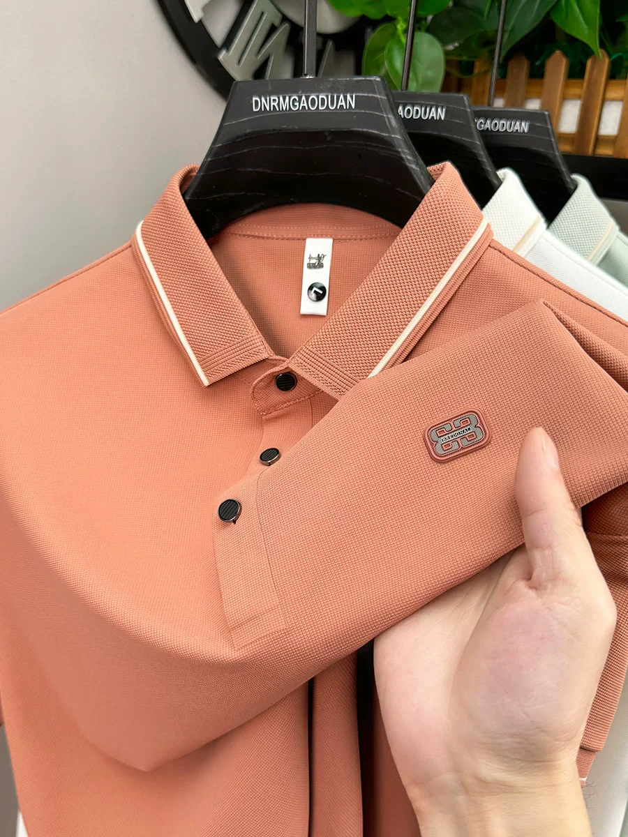 Minimalist Polo Shirt – Solid Color Short Sleeve Smart Casual Top