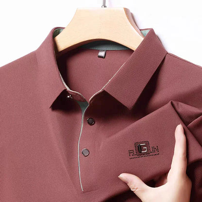 Long Sleeve Polo Shirt – Premium Minimalist Button Collar Top